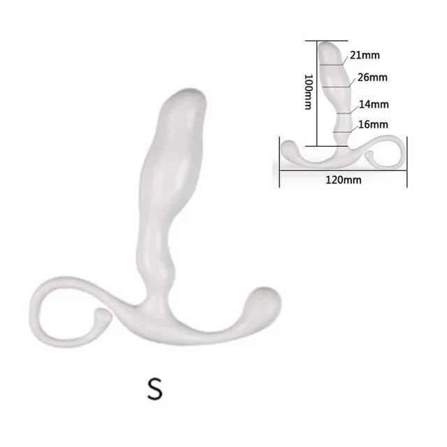 2022 New Manual Male Prostate Massager Anal Dildo Masturbator Stimulator Butt Plug G Spot Adult Products Erotic Sex Toys For Men
