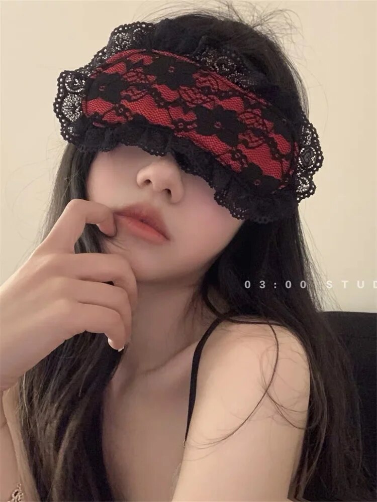 Black Color Sexy Women Lace Masquerade Mask for Carnival Halloween Half Face Cosplay Masks Festive Party Supplies Sex Blindfold