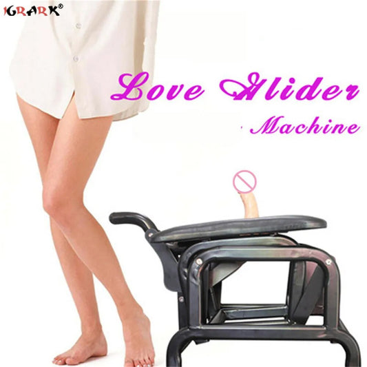 Multifunction Sex Furniture Love Chair Glider Machine Masturbation Sex Toys For Woman Telescopic Dildo Anal Vagina Adult Games