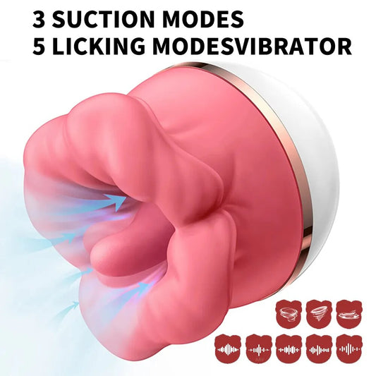 Rose Sucking Licking Vibrator For Women Clitoris Nipples Stimulator Vagina Masturbators Massager Silicone Female Adult Sex Toys