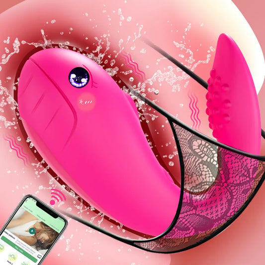 Wireless Bluetooth APP Vibrator for Women Remote Control Dildo G Spot Massager Wear Vibrating Egg Female Sex Toys for Adults 18