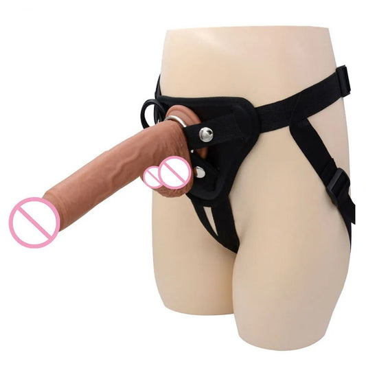 Women's Strap on Realistic Penis Dildo Pants Sex Toys for Women Lesbian Strapon Harness Belt Adult Games Huge Dildo Adult Toys