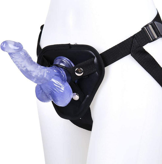 Dildos Strap-on Pegging Strap on Harness for Couples Realistic Dillos with Suction Cup Ultra Soft for Women Men Beginner Couples 6 inch Soft Wand Model